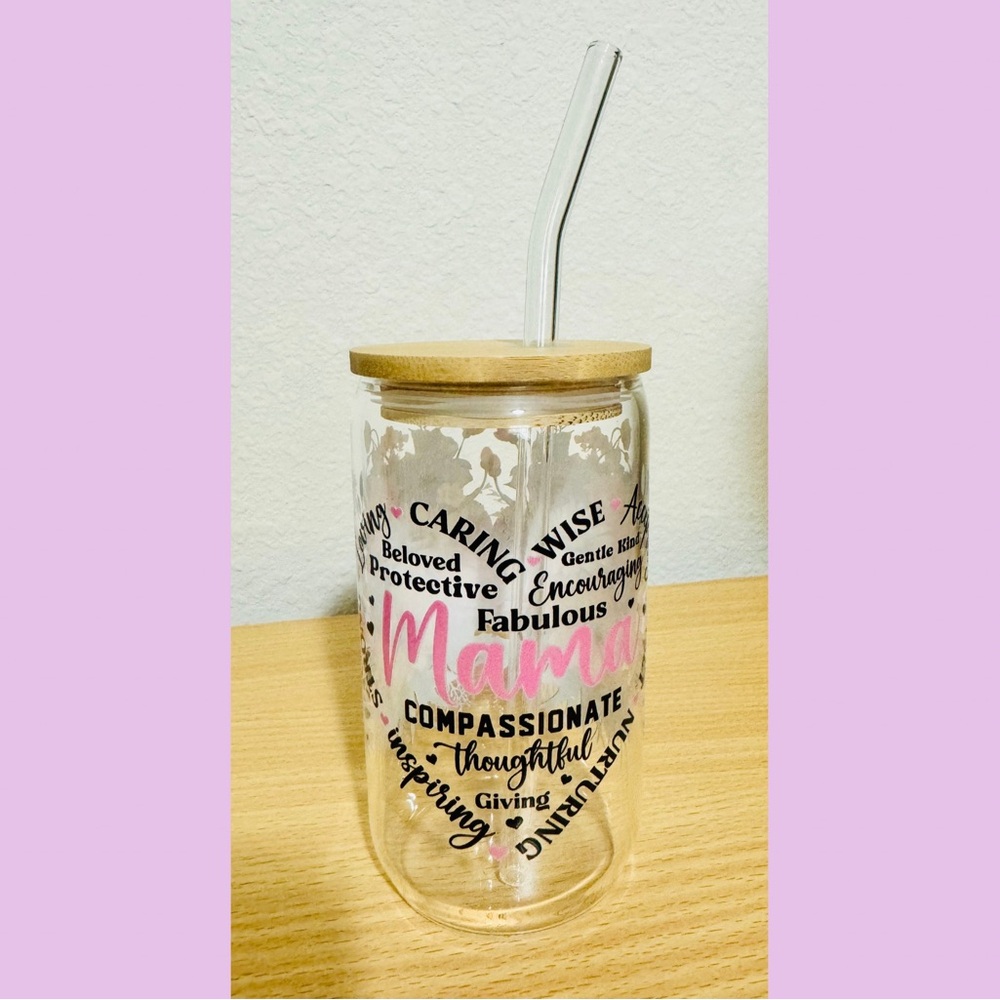 Mama Glass Cup (Mother’s Day Gift)